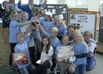 Foto: Winnaars e-BATTLE 2019 de Cazemierschool uit Dalfsen